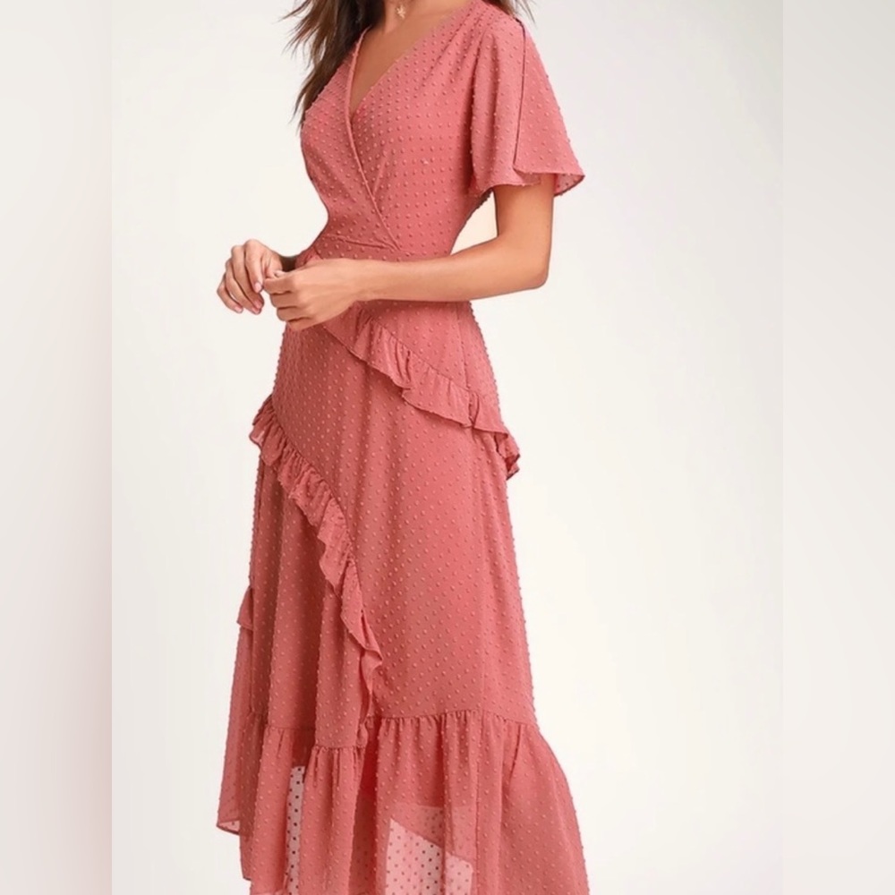 Lulus Pink Ruffle Dress - Picture 2 of 6
